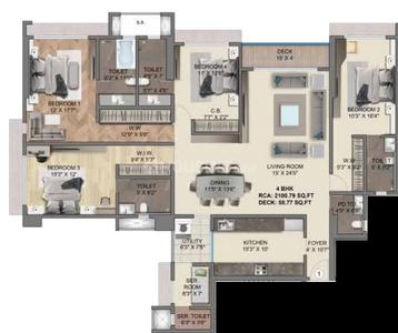Image of 3360 Sq.ft 4 BHK Apartment / Flat for sale in Sonam Opulence, Bhayandar East, Mira Bhayandar for Rs. 46000000