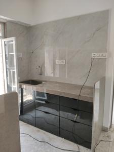 Kitchen Image of 500 Sq.ft 1 BHK Apartment / Flat for rent in Shraddha Vardaan Plaza, Bhandup West Mumbai for Rs. 32000