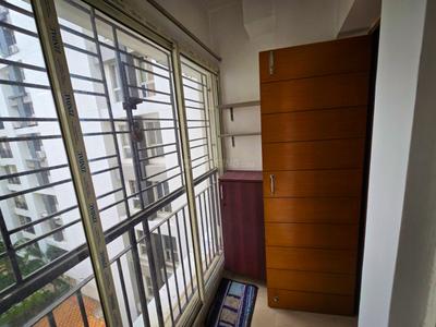 Balcony Image of 1400 Sq.ft 3 BHK Apartment / Flat for rent in Sunland Residency, Rajarhat Kolkata for Rs. 42000