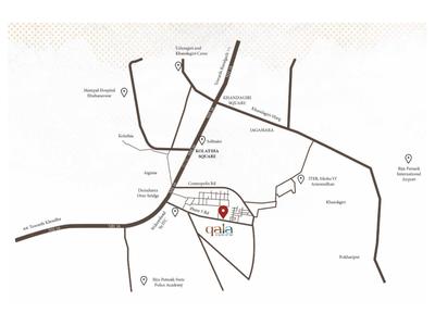 Image of 1785 Sq.ft 3 BHK Apartment / Flat for sale in Qala, Dumduma, Bhubaneswar for Rs. 13900000