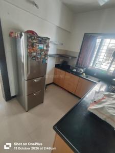Kitchen Image of 1350 Sq.ft 3 BHK Apartment / Flat for rent in SRK Ovalnest, Warje Pune for Rs. 45000