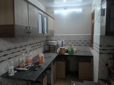 Kitchen Image of 826 Sq.ft 2 BHK Builder Floor for rent in Preet Vihar New Delhi for Rs. 16000