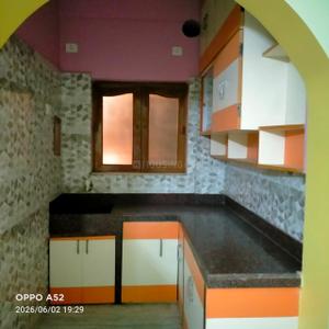 Kitchen Image of 1300 Sq.ft 3 BHK Independent House for rent in Baghajatin Kolkata for Rs. 25000