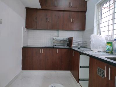 Kitchen Image of 640 Sq.ft 1 BHK Apartment / Flat for rent in Mahadevapura Bengaluru for Rs. 30000