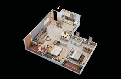 Image of 1105 Sq.ft 2 BHK Apartment / Flat for sale in Shubharambh Clara, Ravet, Pune for Rs. 6999000