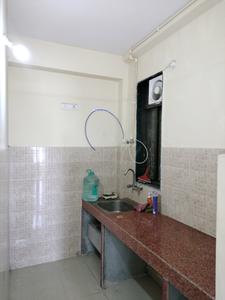 Kitchen Image of 600 Sq.ft 1 BHK Apartment / Flat for rent in Bharat Vihar New Delhi for Rs. 17000