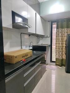 Kitchen Image of 700 Sq.ft 1 BHK Apartment / Flat for rent in Ghansoli Navi Mumbai for Rs. 36000
