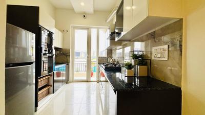 Kitchen Image of 1685 Sq.ft 3 BHK Apartment / Flat for sale in Aeren Homes, Peer Muchalla Zirakpur for Rs. 8890000