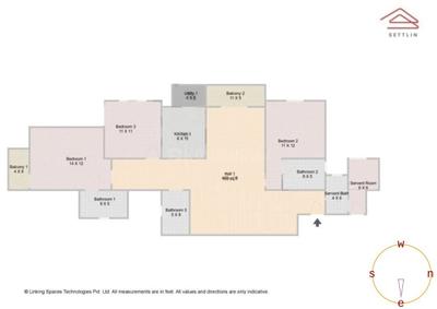 Image of 1865 Sq.ft 3 BHK Apartment / Flat for sale in Meridian Park at The Prestige City by Prestige Projects Pvt Ltd, Sarjapur, Bengaluru for Rs. 24800000