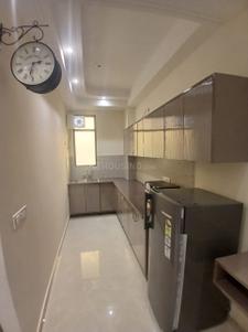 Kitchen Image of 900 Sq.ft 1 BHK Builder Floor for rent in Sector 17 Gurgaon for Rs. 35000