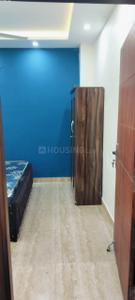 Bedroom Image of 600 Sq.ft 1 BHK Builder Floor for rent in Khirki Extension New Delhi for Rs. 22000