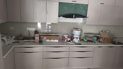 Kitchen Image of 2350 Sq.ft 3 BHK Apartment / Flat for rent in Shivalik Green View, Shantigram Ahmedabad for Rs. 70000