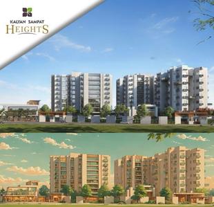 Image of 1975 Sq.ft 3 BHK Apartment / Flat for sale in Kalyan Sampat Heights, Sahara City Homes, Indore for Rs. 22900000