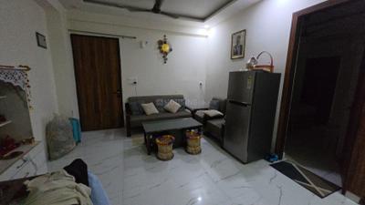 Living Room Image of 985 Sq.ft 2 BHK Apartment / Flat for rent in Krishna Elite Homes, Noida Extension Greater Noida for Rs. 20000