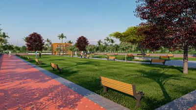 Iscon green City project  Plot View 2