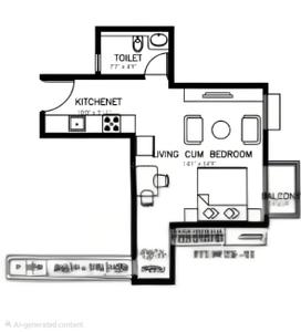 Image of 455 Sq.ft 1 BHK Apartment / Flat for sale in Provident Ecopolitan Phase 1A, Huvinayakanahalli, Bengaluru for Rs. 5600000