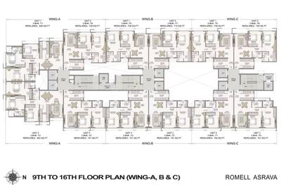 Image of 1020 Sq.ft 2 BHK Apartment / Flat for sale in Romell Asrava, Andheri West, Mumbai for Rs. 23700000