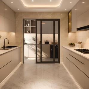 Kitchen Image of 2610 Sq.ft 4 BHK Apartment / Flat for sale in Sobha Woods Whispering Hill, Aakkulam Thiruvananthapuram for Rs. 37200000