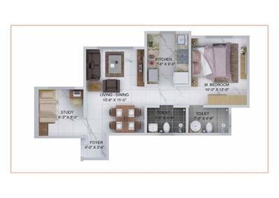 Image of 660 Sq.ft 2 BHK Apartment / Flat for sale in Sheth Avante, Kanjurmarg West, Mumbai for Rs. 11000000