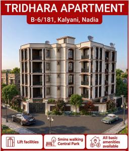 Image of 1030 Sq.ft 3 BHK Apartment / Flat for sale in Tridhara Apartment, Kalyani, Nadia for Rs. 5000000