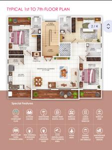 Image of 2050 Sq.ft 3 BHK Apartment / Flat for sale in Manish Nagar, Nagpur for Rs. 8499000