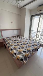 Bedroom Image of 480 Sq.ft 1 BHK Apartment / Flat for rent in Gajra Bhoomi Lawns, Shilgaon Thane for Rs. 19500