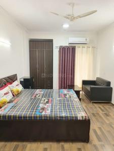 Bedroom Image of 540 Sq.ft 1 BHK Builder Floor for rent in Ramesh Nagar New Delhi for Rs. 19000