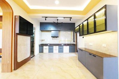 Kitchen Image of 2673 Sq.ft 3 BHK Apartment / Flat for sale in Arham Heights, Sargasan Gandhinagar for Rs. 13500000