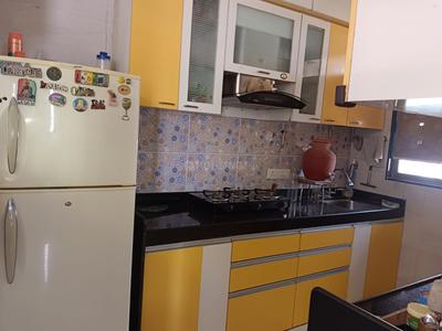 Kitchen Image of 915 Sq.ft 2 BHK Apartment / Flat for rent in Chandak Sparkling Wings, Dahisar East Mumbai for Rs. 45000