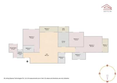 Image of 1851 Sq.ft 3 BHK Apartment / Flat for sale in Meridian Park at The Prestige City by Prestige Projects Pvt Ltd, Sarjapur, Bengaluru for Rs. 25000000