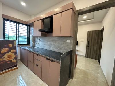 Kitchen Image of 500 Sq.ft 1 BHK Builder Floor for rent in Vijay Nagar Indore for Rs. 23000