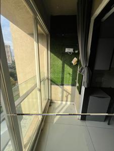 Balcony Image of 1120 Sq.ft 3 BHK Apartment / Flat for rent in Runwal Elegante, Andheri West Mumbai for Rs. 200000