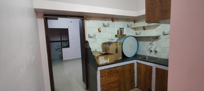 Kitchen Image of 500 Sq.ft 1 BHK Independent House for rent in Bhawrasla Indore for Rs. 9000