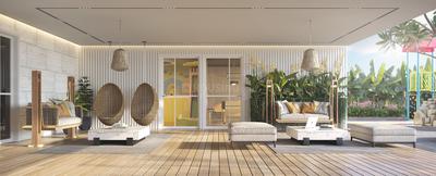 Balcony Image of 1803 Sq.ft 3 BHK Apartment / Flat for sale in Althan Surat for Rs. 8400000