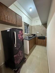 Kitchen Image of 600 Sq.ft 1 BHK Apartment / Flat for rent in Indira Nagar Bengaluru for Rs. 32000