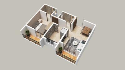 Image of 655 Sq.ft 1 BHK Apartment / Flat for sale in Kashele, Thane for Rs. 3115000