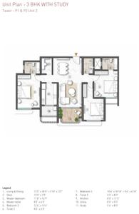 Image of 1907 Sq.ft 3.5 BHK Apartment / Flat for sale in Lodha Magnus, Hinjawadi, Pune for Rs. 24000000