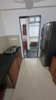 Kitchen Image of 800 Sq.ft 1 BHK Apartment / Flat for rent in Hiranandani Flora, Hiranandani Estate Thane for Rs. 35000
