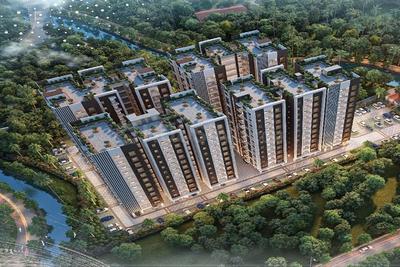 Image of 929 Sq.ft 3 BHK Apartment / Flat for sale in Riscon Aawas, Garchuk, Guwahati for Rs. 6226200