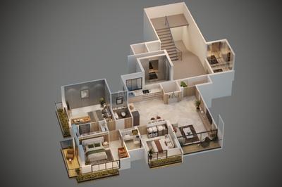 Image of 2115 Sq.ft 3 BHK Apartment / Flat for sale in New Althan, Surat for Rs. 10471000