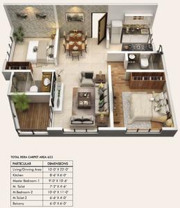 Image of 804 Sq.ft 2 BHK Apartment / Flat for sale in Ghatkopar East, Mumbai for Rs. 13900000