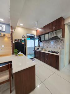 Kitchen Image of 1280 Sq.ft 3 BHK Apartment / Flat for rent in Sama Savli Vadodara for Rs. 27000