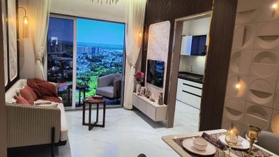 Living Room Image of 600 Sq.ft 1 BHK Apartment / Flat for sale in Aroma Skyline, Virar West Virar for Rs. 3800000