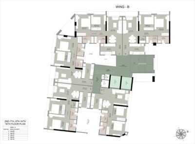 Image of 875 Sq.ft 2 BHK Apartment / Flat for sale in Drushti Sapphire, Ghatkopar East, Mumbai for Rs. 16400000