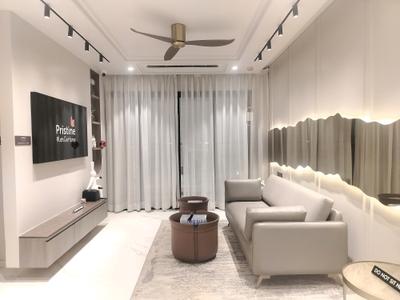 Living Room Image of 1400 Sq.ft 3 BHK Apartment / Flat for sale in Pristine O2 World, Upper Kharadi Pune for Rs. 15500000