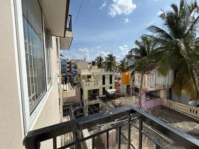 Balcony Image of 600 Sq.ft 1 BHK Builder Floor for rent in HSR Layout Bengaluru for Rs. 35000