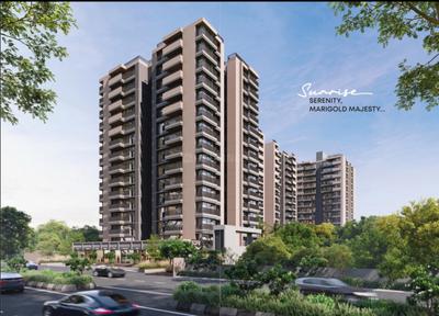Image of 1935 Sq.ft 3 BHK Apartment / Flat for sale in Anjani The Marigold Parmeshwar, Chandkheda, Ahmedabad for Rs. 7651000