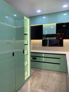 Kitchen Image of 1450 Sq.ft 3 BHK Builder Floor for rent in Kirti Nagar New Delhi for Rs. 54000
