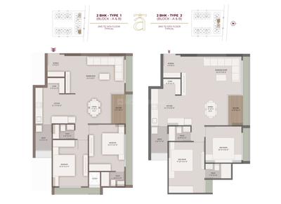 Image of 1485 Sq.ft 2 BHK Apartment / Flat for sale in Shiv Aayansh Aura, Adalaj, Gandhinagar for Rs. 6200000