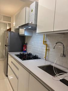 Kitchen Image of 580 Sq.ft 1 BHK Studio for rent in L And T Raintree Boulevard, Sahakara Nagar Bengaluru for Rs. 44000